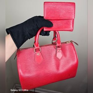 Louis vuitton Epi Speedy 25 & Epi Wallet bundle